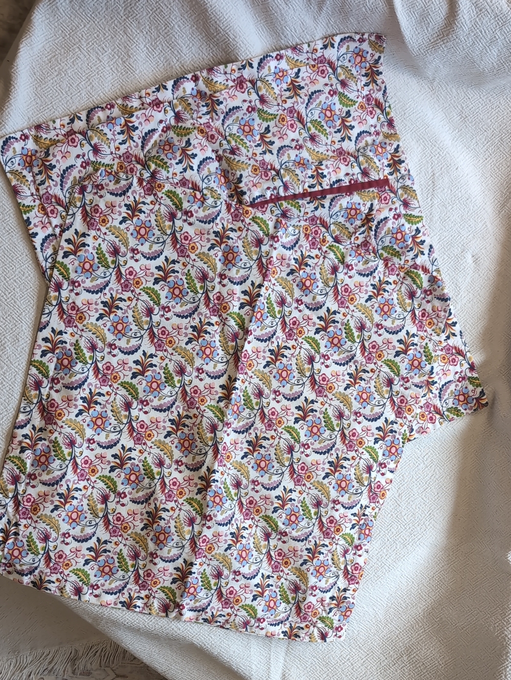 IKEA Two Cushion Covers Floral Cotton Pink 20x20 Alvine Gava